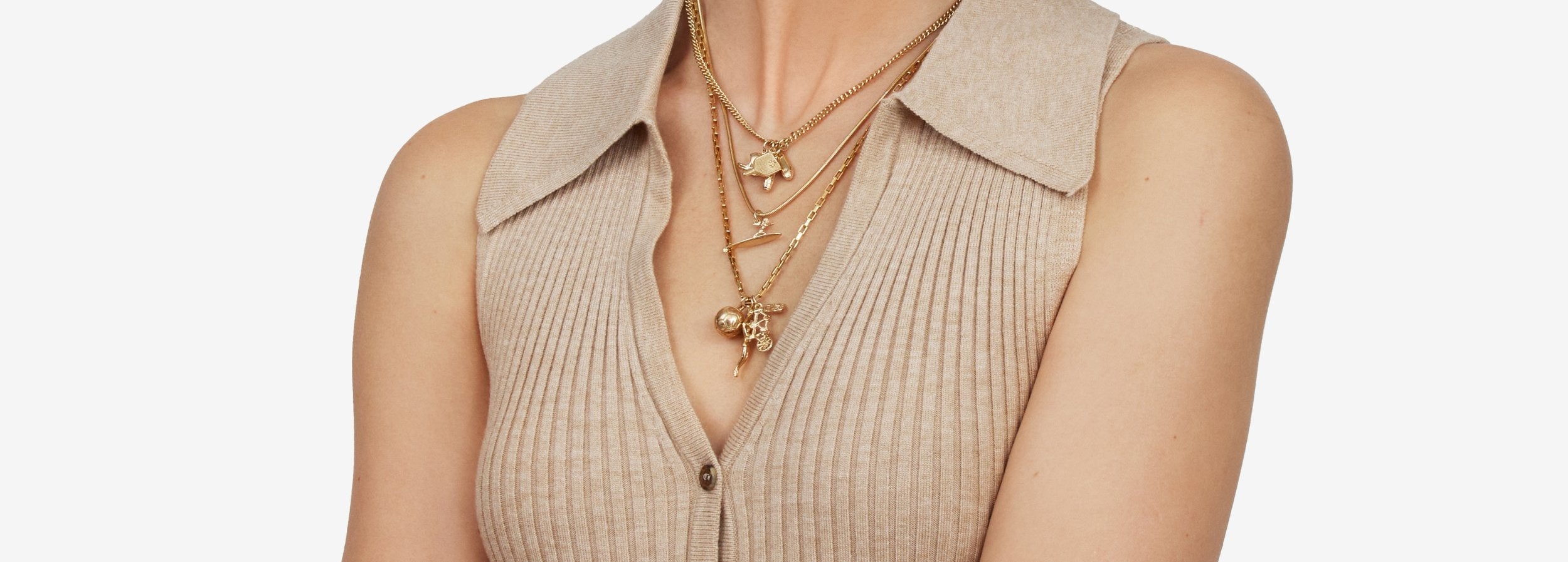 sports-themed charm necklaces